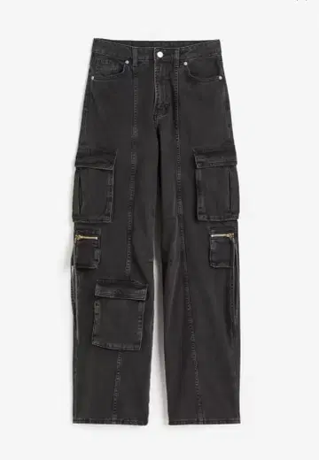 [미사용 새상품] H&M 와이드 카고 팬츠