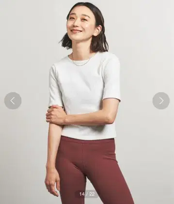UNITED ARROWS 크루넥 T셔츠 FREE 화이트