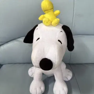 스누피와 우드스탁 봉제 인형