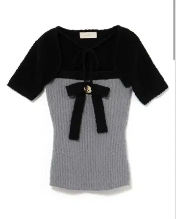 Bicolor ribbon tops Black andmary
