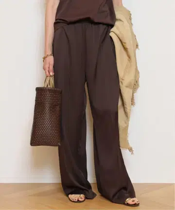 Deuxieme Classe SILK SATIN 이지 팬츠