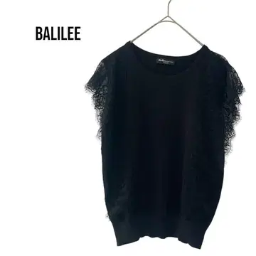 Balilee 슬리브리스 니트 탑 레이스 미사용 예쁜 데이트룩