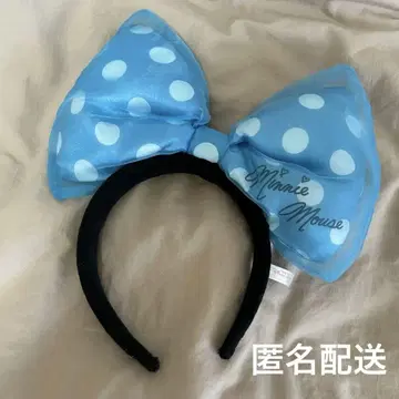 디즈니 미니 마우스 물방울 리본 머리띠