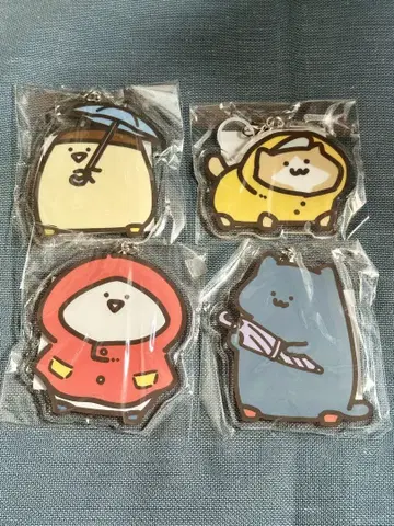 오문구와 함께 비와 수국 / 아크릴 참 4종 세트