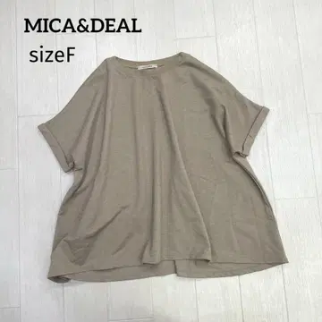 MICA&DEAL 마이카 앤 디 코튼 피케 와이드 티셔츠