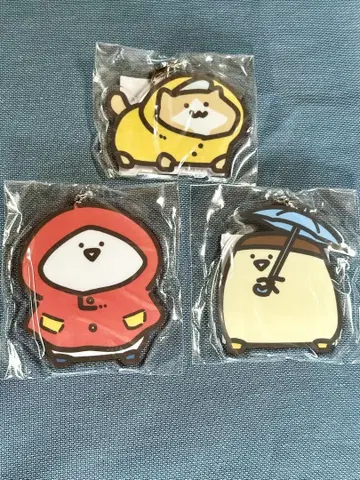 오문구와 함께 비와 수국 / 아크릴 참 3종 세트