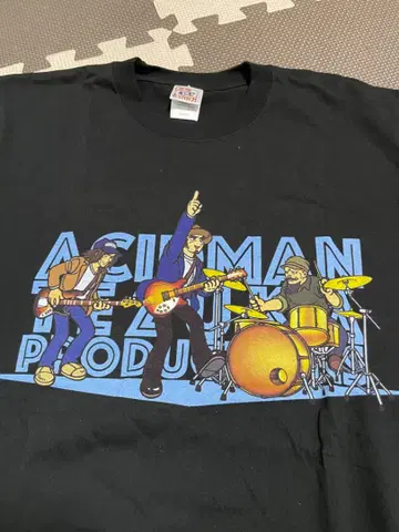 XL ACIDMAN 티셔츠 데즈카 오사무 블랙 반팔