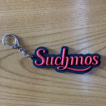 Suchmos Logo Rubber Keychain Red