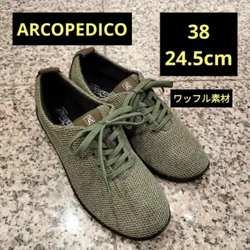 [아르코페디코] [38 24.5cm] 와플 소재 스니커즈 경량 신발