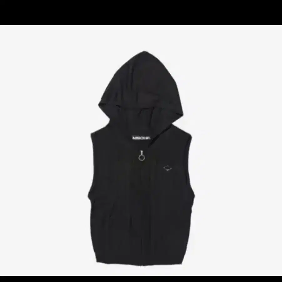 MISCHIEF | 미스치프 Mischief Rhombus Hooded Knit Vest Black