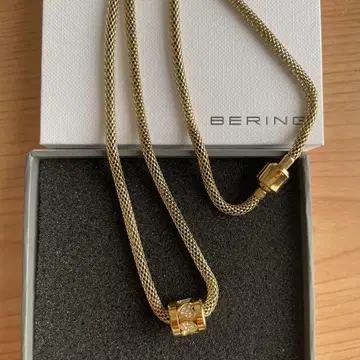 BERING 목걸이 하트 참 스테인리스