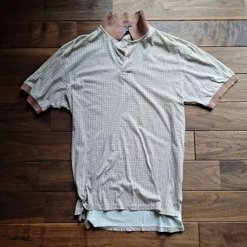 랄프 로렌 피케 셔츠 격자 무늬 MADE IN USA 사이즈 L