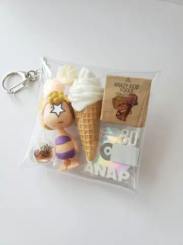 가챠 파우치 ANAP 소프트크림 아이스커피