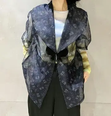 택 포함 새상품 FUMIE TANAKA 시어 오버 자켓 후미에타나카