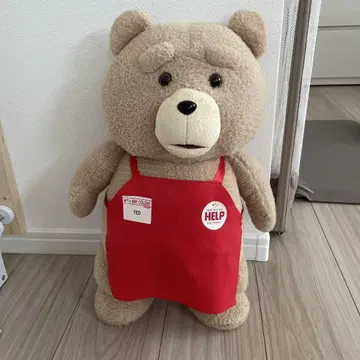 TED 봉제 인형 빨간색 에이프런