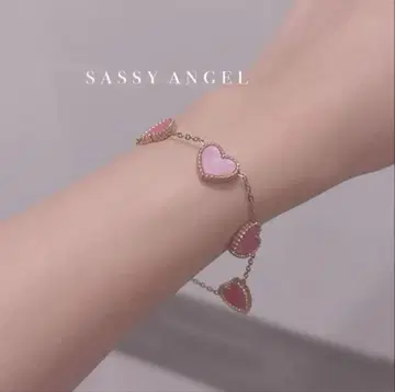 미사용 새상품 SASSY ANGEL 하트 팔찌