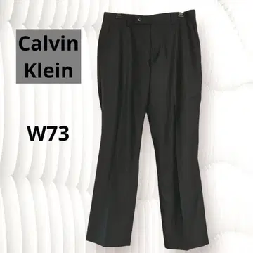 [ Calvin Klein ] 남성 슬랙스 레귤러 핏 / 블랙 W73