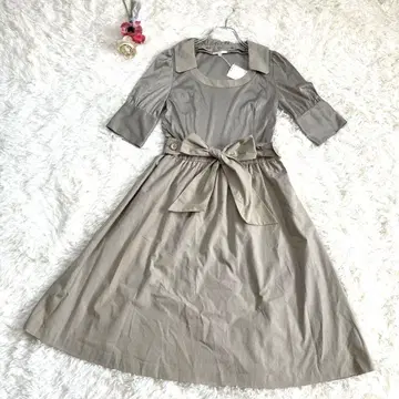 새상품 택 포함 TO BE CHIC 그레이 A라인 원피스 40