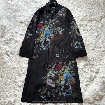 [컨디션 최상] LAD MUSICIAN 2019 aw 꽃무늬 롱 셔츠