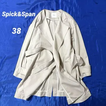 Spick&Span 23'ss 칼제 저지 노카라 하프 코트