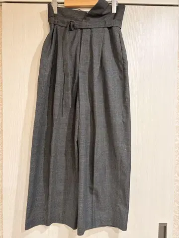 엔폴드 체크 팬츠 36