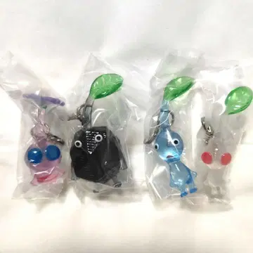 피크민 메지루시 액세서리2 깃털 화이트 바위 파랑