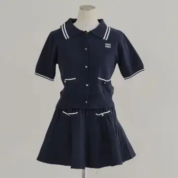 OLIVE des OLIVE 올리브 데 올리브 니트 폴로 x 미니 스커트