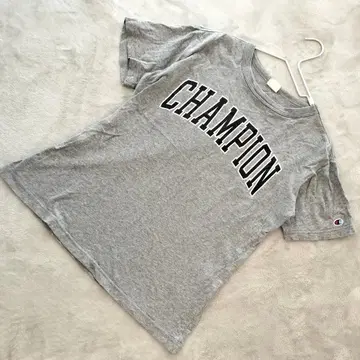 Champion 남성용 빅 로고 반팔 티셔츠 그레이 M 사이즈