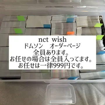 즉시 구매 nct wish 돔송 스티커 씰