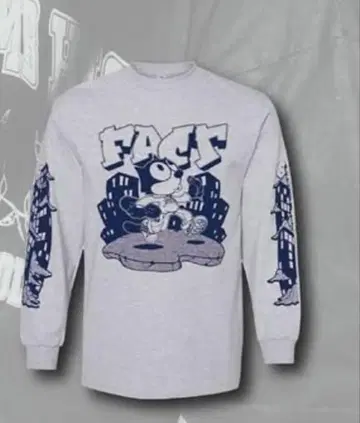 FACT POP PUNK CAT 롱T L 2024 REDLINE 한정