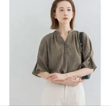 ROSSO 블라우스 올 패턴 도트