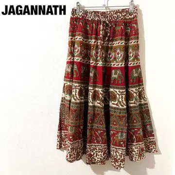 JAGANNATH 에스닉 스커트 아시안 조각 민족 여행 유일무이
