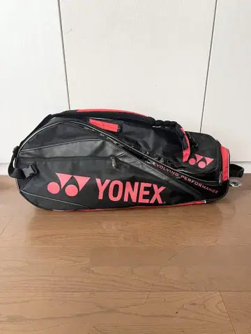 YONEX 라켓 가방 블랙/레드 백팩