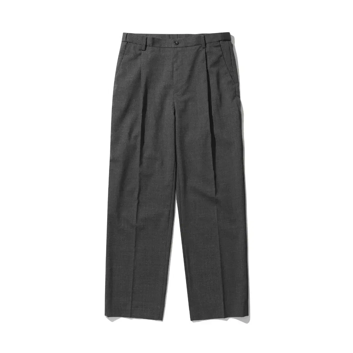 ★DIMITRI BLACK★ Wide fit seersucker two tuck pants black Dimitri Black Wide Fit Seersucker Two-Tuck Pants Charcoal on