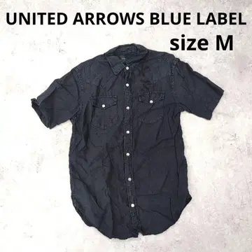 247 BLUE LABEL 블랙 반팔 셔츠 M