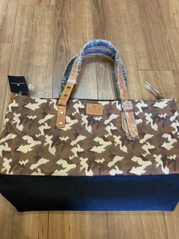카모 패턴 캔버스 백