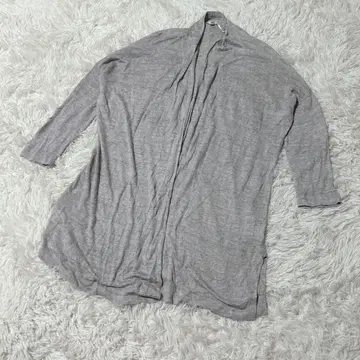 [ c5468 ] UNIQLO 가디건 긴팔 그레이 마 혼방