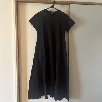 블랙 티셔츠 원피스 반팔