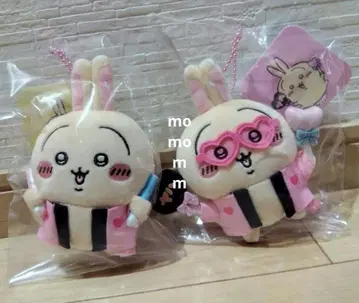 치이카와 덕질 토끼 마스코트 부채 응원봉 2종 세트