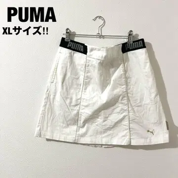 PUMA 새상품급 골프웨어 스커트 팬츠 골드 화이트 빅 사이즈 XL