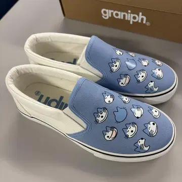 graniph 그라니프 11마리 고양이 슬립온 스니커즈 23cm 고양이