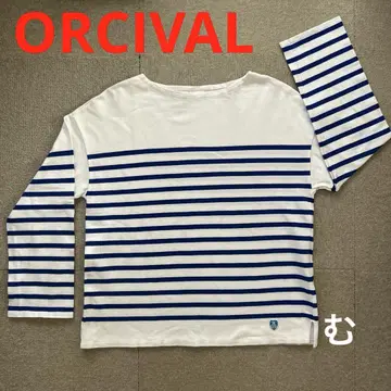ORCIVAL 오치발 스트라이프 긴팔 티셔츠 여성용 보더 인기