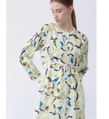 Aga 보타니컬 지오메트릭 원피스