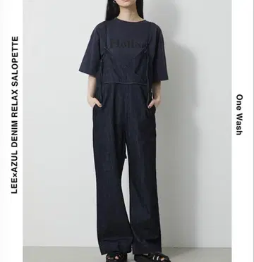 LEE x AZUL denim salopette