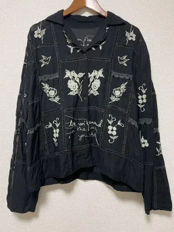 TODAYFUL Embroidery Patchwork Shirts