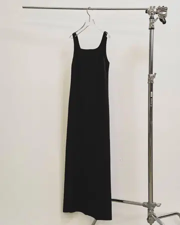 Squareneck Satin Dress