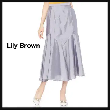 [미사용] 릴리 브라운 절개 새틴 내로우 스커트 1 LILY BROWN