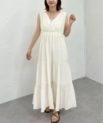 archives 어소트 2way 캐시미어 민소매 원피스 아이보리