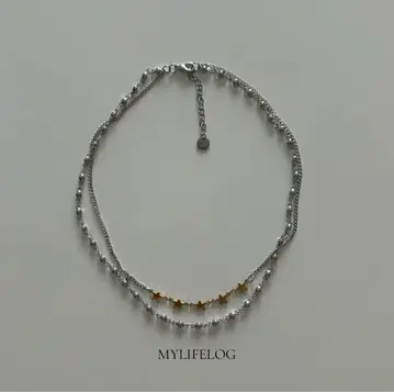 MYLIFELOG 5 star layered chain necklace