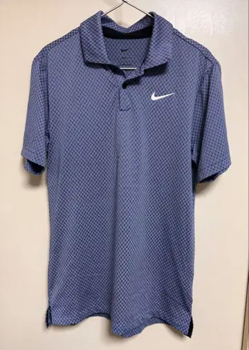 Nike DRI-FIT 슬림핏 피케 셔츠 블루